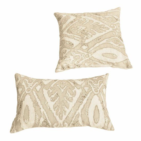 LOBERON Kussenhoes set van 2 Armidale wit/beige