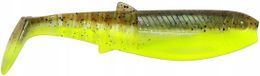 Savage Gear Cannibal Shad 15cm 33g Vert Pêche en caoutchouc perle jaune