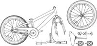 vidaXL BMX Fiets 16 Inch Oranje