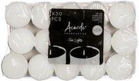 Acorde Theelichtjes/Waxinelichtjes - Wit - 30 stuks - 3 Branduren