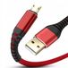 Koanni Serie - Câble Micro USB - 2m - Gaine en nylon - Quick Charge 3.0 - Connecteurs plaqués or