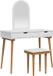 vidaXL Kaptafel FAUSKE Wit