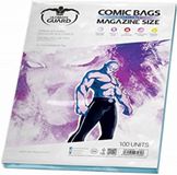Ultimate Guard Sacs pour BD refermables (100) - Taille magazine