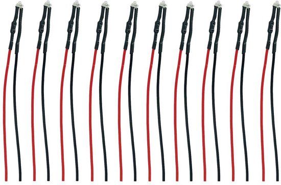 TAMS Elektronik 81-50167-10-C LED Met aansluitdraden Groen 10 stuks - Schaal 0