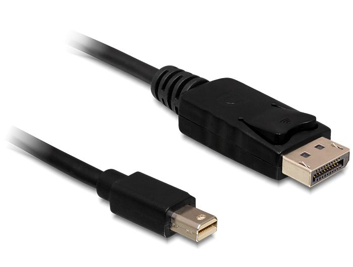 DeLOCK Mini Displayport/Displayport Kabel - 0.5 m - Zwart