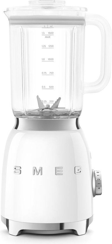 Smeg BLF03WHEU Blender - Wit - 800W - 1,5L - Jaren '50 Stijl