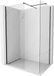 Mexen Kioto-X paroi de douche Walk-in 130 x 110 cm, transparent 10 mm, noir
