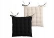 Lovely Bol Duo Stoelkussen 40x40 cm Zwart/Beige