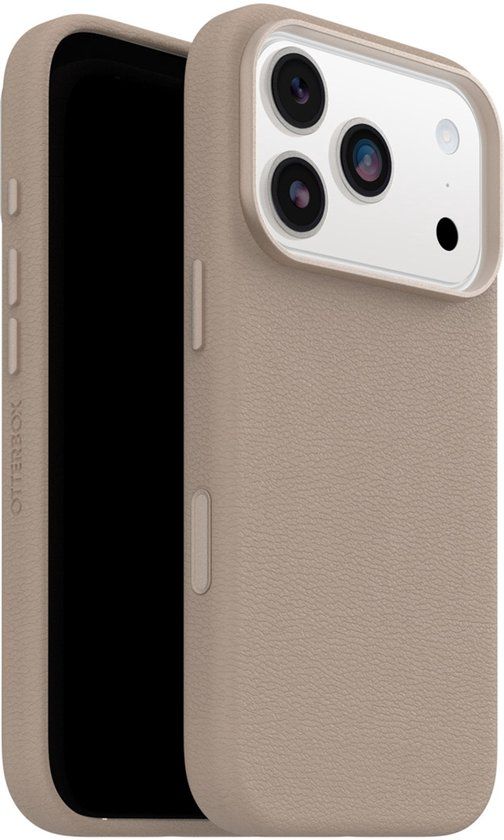 Otterbox Symmetry Cactus - iPhone 17 Pro - Leren Magsafe Backcover - Grijs