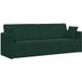 Canapé convertible au sol vert foncé 213 x 70 x 77 cm velours