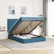 Maison Exclusive - Cadre de lit ottoman avec matelas, bleu foncé, 140x200 cm, velours