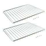 First4Spares Universeel verstelbaar uittrekbaar ovenrek/fornuis/koelkastrek, 352-566 mm, 2 stuks