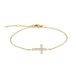 Tamaris Bracelet Elegante armband van gepolijst roestvrij staal, IP goud, ankerketting, verstelbaar tot 21 cm, waterdicht en huidvriendelijk