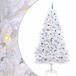 vidaXL - Kunstmatige - Hinged - Kerstboom - Wit - 240 - cm - PVC - en - Staal