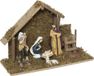 Feeric lights & Christmas Feeric Christmas Complete kerststal - L20 x B12 x H30 cm - met 7x kerst beelden - polyresin