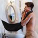 Heble® Baard Cape Zwart - Scheerschort - Baardhaar Trimmer Opvang