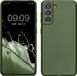 kwmobile telefoonhoesje geschikt voor Samsung Galaxy S21 - Hoesje voor smartphone - Back cover in metallic dennengroen