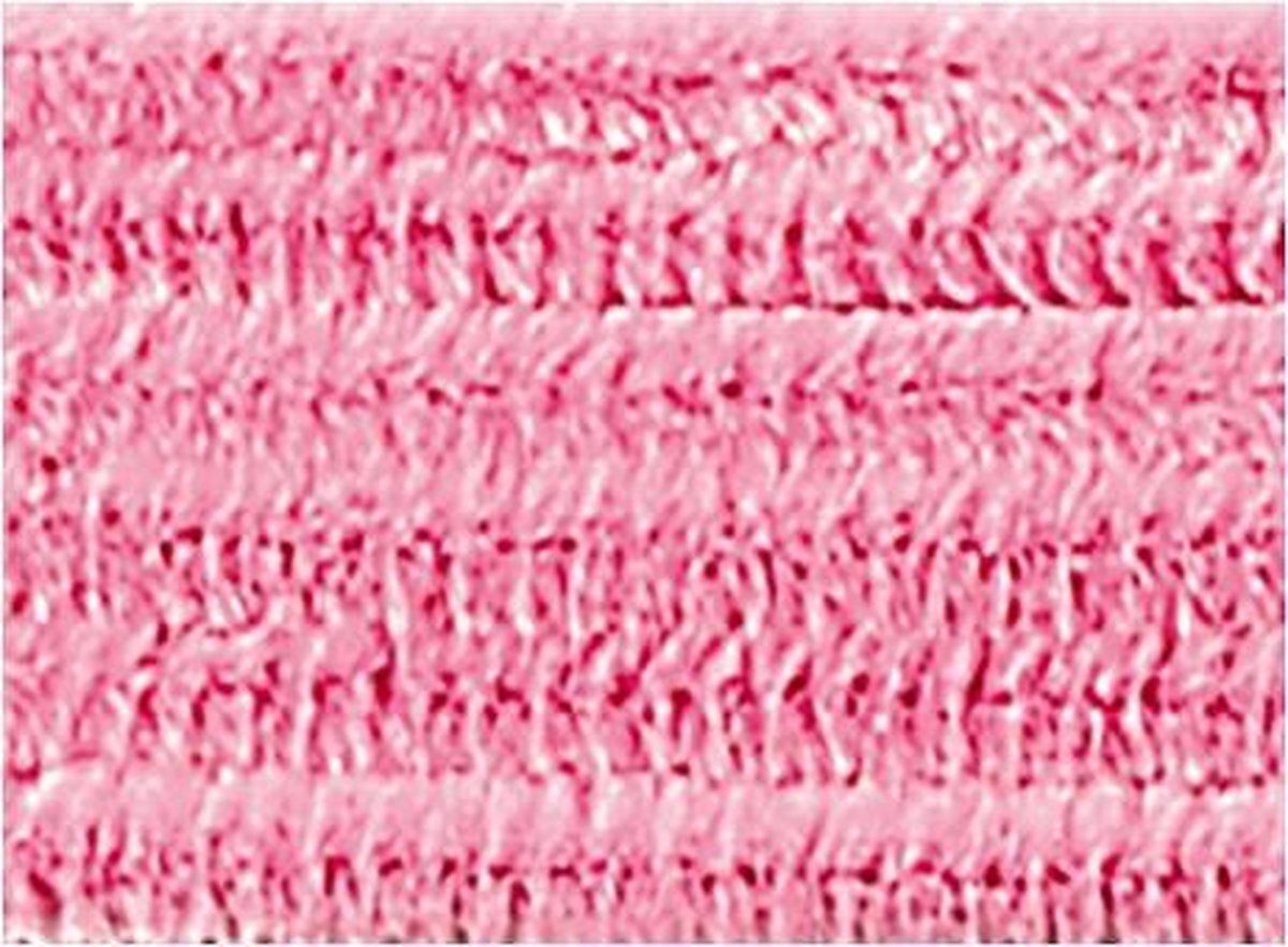 Folia Chenilledraad 50cm lang - 10 stuks lichtroze