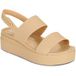 Crocs Brooklyn Low Wedge Platte Sandalen Beige