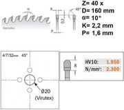CMT Platenzaag - Cirkel zaagblad - 1 Stuk(s)