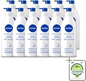 Nivea 12 x Express Bodylotion met Pomp - Voor Normale tot Droge Huid - 72 uur Hydratatie - 400 ml
