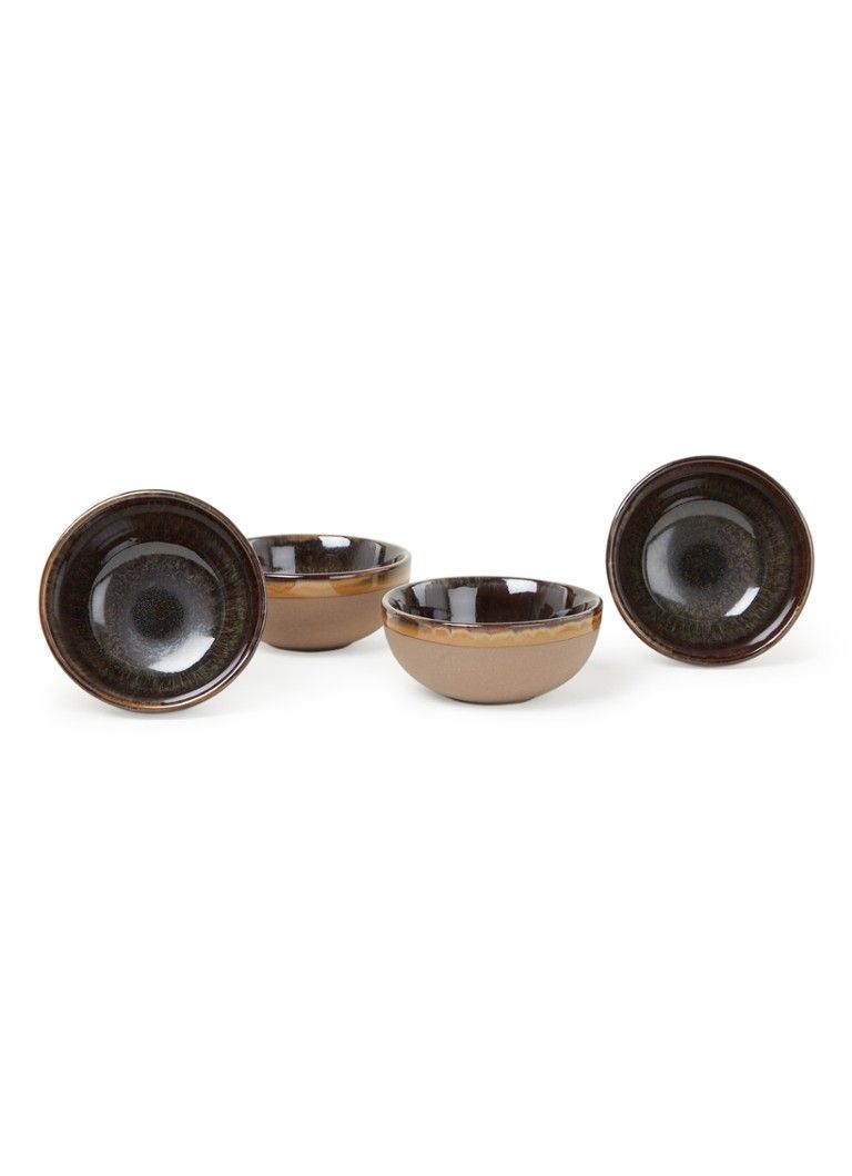 Serax Surface dipschaal 9 cm set van 4 - grijs