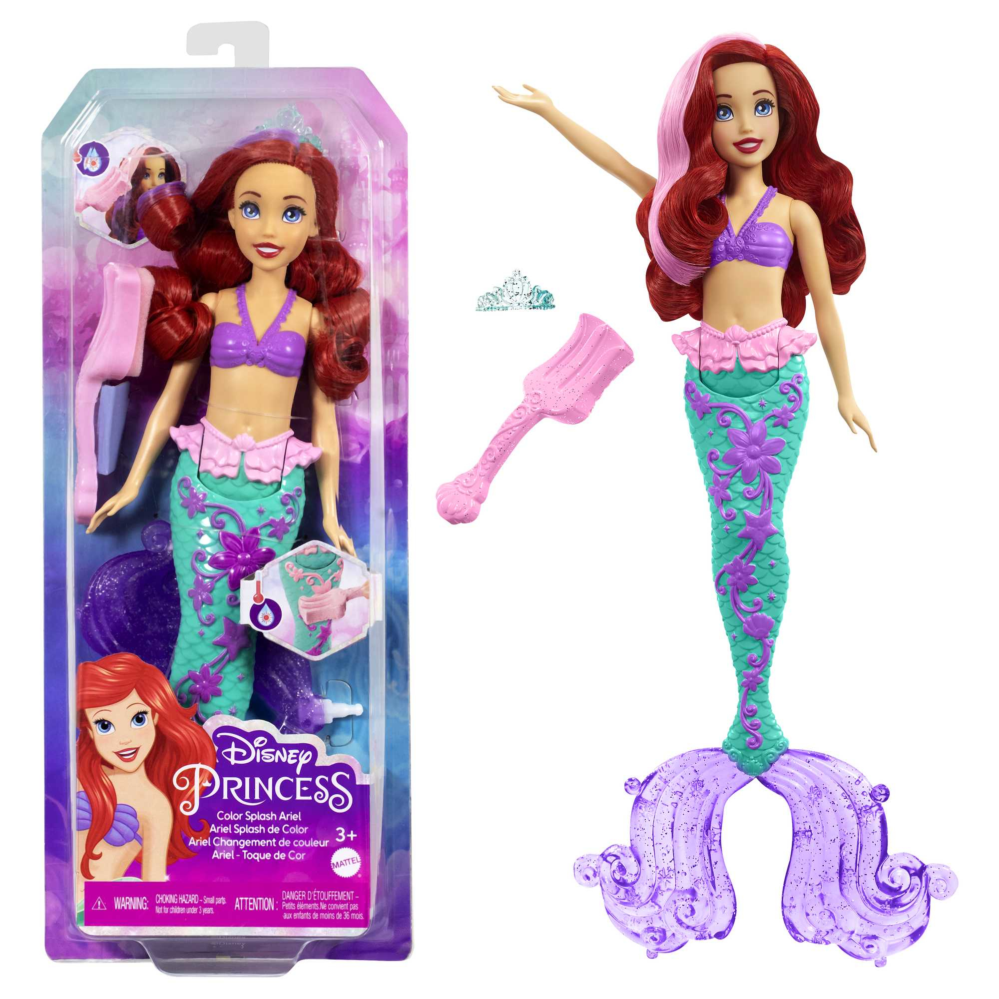 Mattel Disney Prinses Ariël met Kleurexplosie