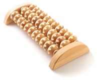 Merkloos Beukenhout Voetmassageapparaat - Natuurlijk hout - 26 x 12 cm - Voetmassage en kuitmassage