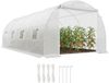 Outsunny Tunnelkas PE 6x3x2m Wit