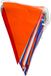 Lifetime Guirlande - Rouge, Blanc, Bleu & Orange - 40m - Résistant aux intempéries et durable