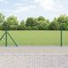 vidaXL Gelast draadhek met betonnen voetstuk 10 x 0,4 m groen mesh
