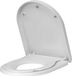 Merkloos Abattant de WC - Souple - Abattant de WC - O Shape - Toilette - Couvercle - Avec lunette enfant - Blanc