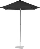 VONROC Premium Parasol Torbole - Ø200cm - Antraciet/Zwart - Incl. beschermhoes