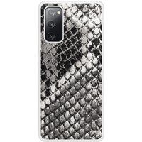 Samsung Bedrukt siliconen hoesje compatibel met Galaxy S20 FE Texture Python