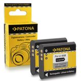 Patona 2x Batterij Li-90B compatibel met Olympus Stylus SZ-15 SH-60 SP-100EE TOUGH TG-1 TG-2 TG-3 TG-4