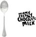 Style de vie One Message Spoon – Dreamy Creamy Chocolate Milk – Roestvrijstalen Lepel met Gegraveerde Tekst – Leuk Cadeau voor Chocomelkfans en Zoetekauwen