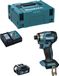MAKITA Schlagschroefmachine DTD173RTJ1 (1 x 5,0 Ah accu + oplader DC18RC + MAKPAC 2 opbergkoffer)