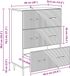 vidaXL Commode Zwart 66 x 34,5 x 89,5 cm Bois traité