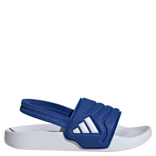 adidas Sportswear Adilette Estrap 2.0 badslippers met hielbanje blauw