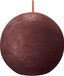 Bolsius Bolkaarsen Shine 6 st rustiek 76x190 mm fluweelrood