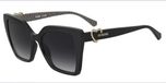 Moschino Love MOL067/S Zonnebril Dames Zwart Kunststof Vierkant