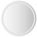 vidaXL LED Badkamerspiegel Transparant Ø 60 cm gehard glas