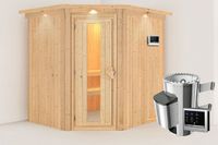 Karibu Lilja Sauna avec col de toit