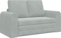 vidaXL Slaapbank Lichtgrijs Fluweel 148 x 71 x 83 cm