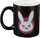 Jinx Overwatch - Mug - D.Va - Noir/Rose - 325 ml