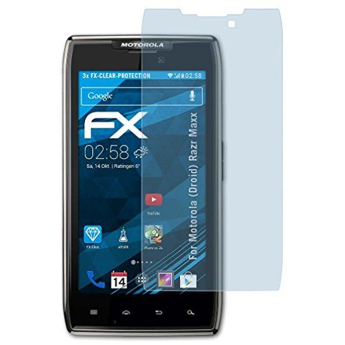 atFoliX FX-Clear displaybeschermfolie voor Motorola DROID RAZR MAXX