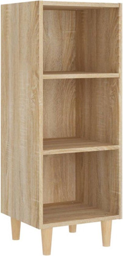 vidaXL Dressoir 34,5x32,5x90 cm bewerkt hout sonoma eikenkleurig