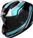 Nolan N60-6 Piega 359, casque intégral, couleur: Noir/Turquoise/Argent/Blanc, taille: XL