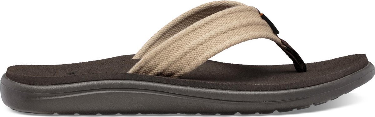 Teva Voya Canvas Flip Heren Slippers - Beige - Maat 40.5