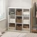 Furinno Kubieke extra dikke 9-kubus kast organisatoren en opslag, wit | 14,6 x 44 x 44 inch, open plank kast opslag, kast organizer, voor kledingkast, slaapkamer, woonkamer